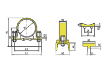 Flat Steel Tube Clamp DIN3015