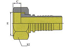 GB METRIC FEMALE FLAT SEAT