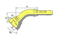 45°SAE FEMALE 90° CONE