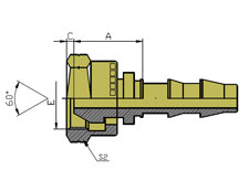 BSP FEMALE 60° CONE SEAT