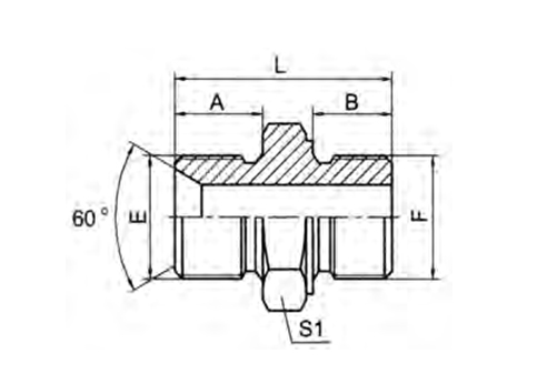 BSP MALE DOUBLE USE FOR 60° SEAT OR BONDED SEAL