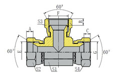 METRIC FEMALE 60 CONE SEAT