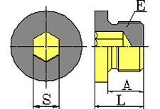 METRIC MALE HOLLOW HEX PLUG