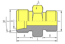 UN UNF THREAD STUD ENDS WITH O-RING SEALING ISO 11926