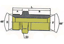 BSP MALE 60 DEGREE SEAT BULKHEAD