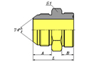 JIC MALE 74°CONE/ORFS MALE