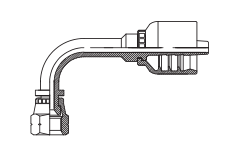 90° JIS GAS FEMALE 60° CONE SEAT