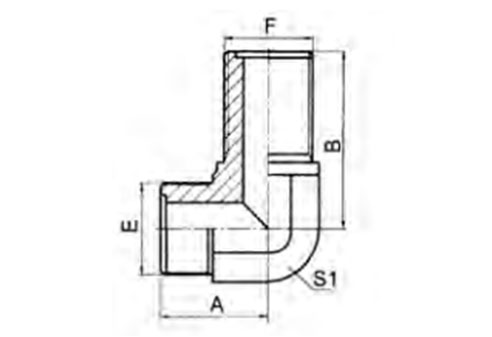 90°METRIC MALE O-RING BULKHEAD